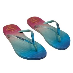 Havaianas Slim Sunset Ombre Flip Flop Sandals Size 6